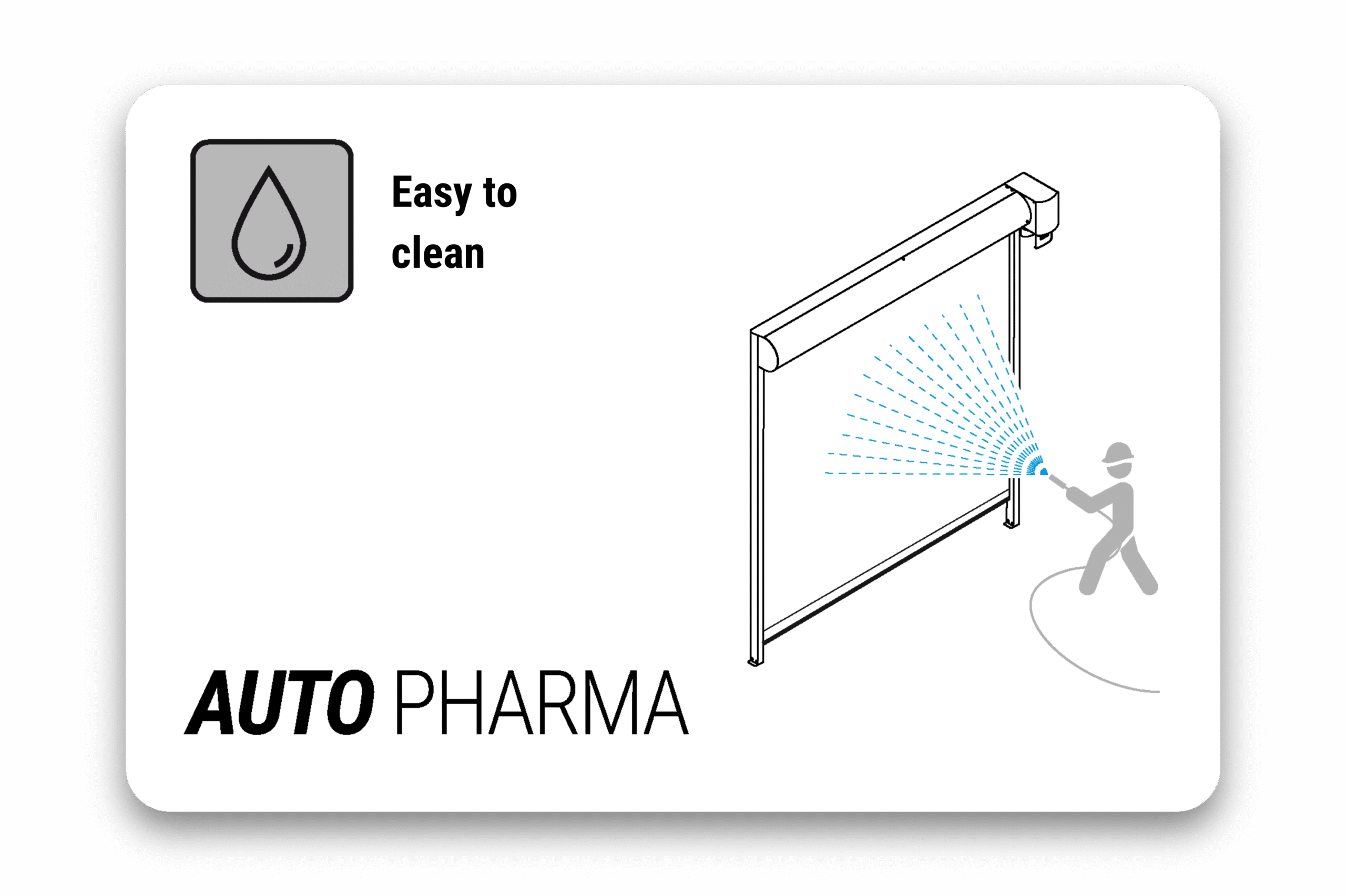 GS Doors easy to clean benefit card