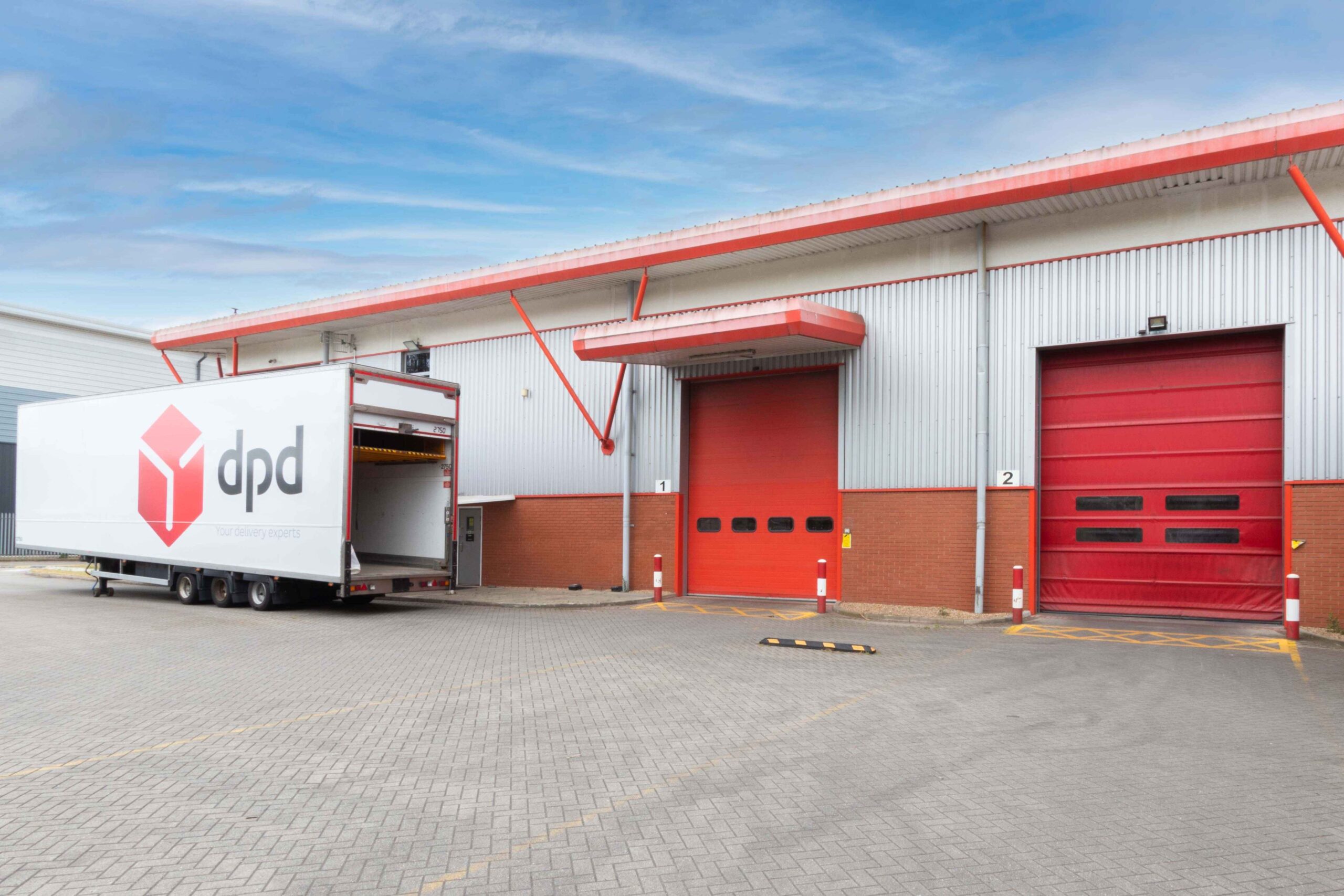 Warehouse industrial doors at a distribution centre