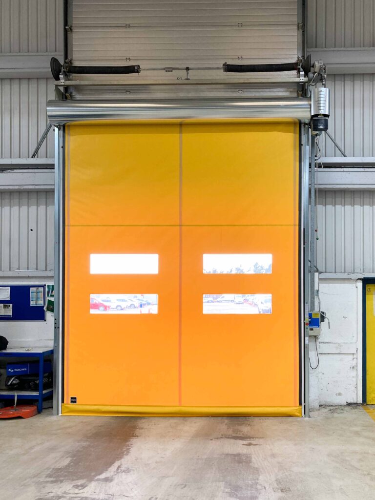 AUTO-FULL rapid roller door in yellow